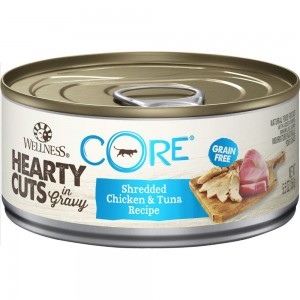 Wellness Cat Core Hearty Cuts - Shredded Chicken & Tuna Recipe 5.5oz